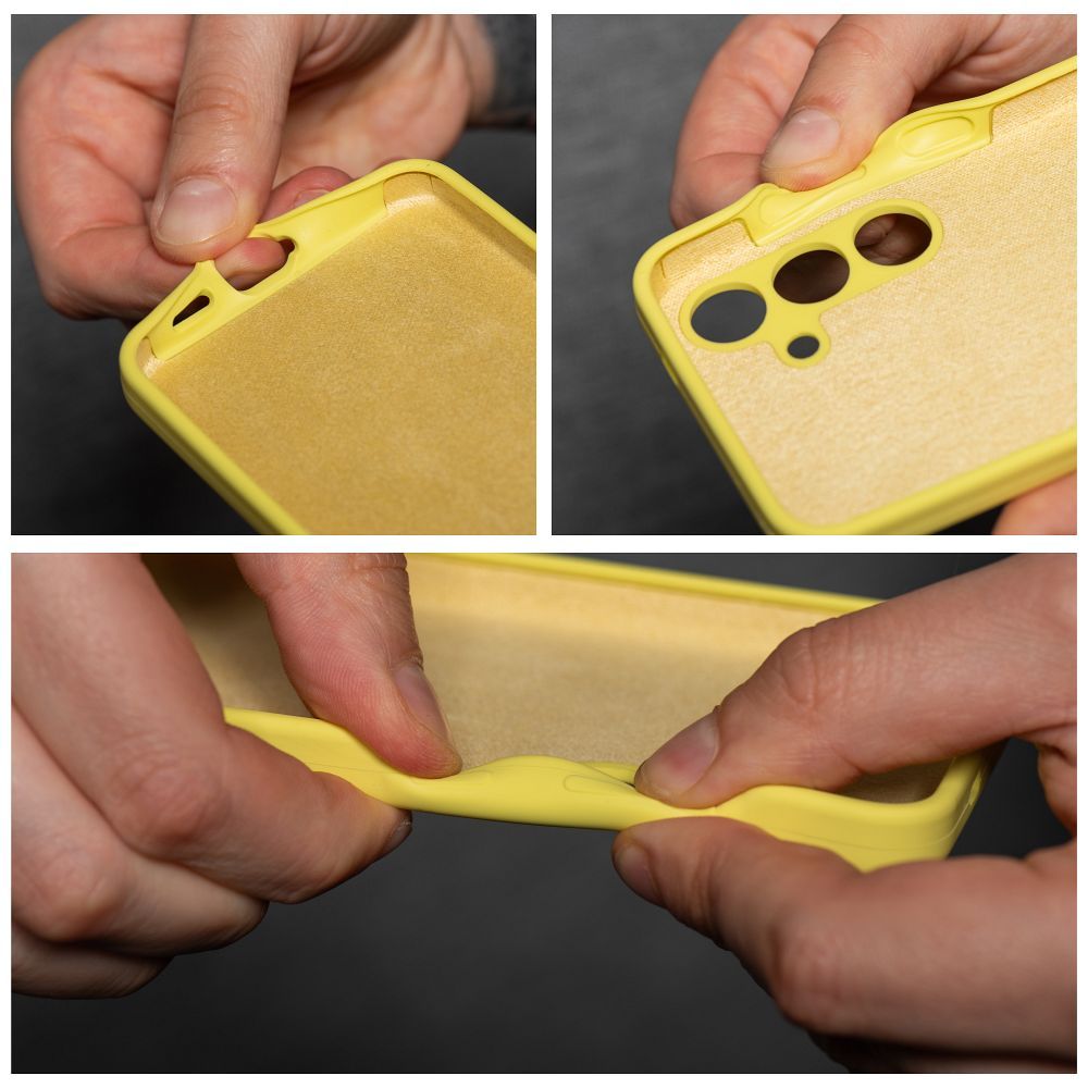 Aizsargvāciņš Samsung S24 FE lemon – SILICONE 2mm — attēls 4