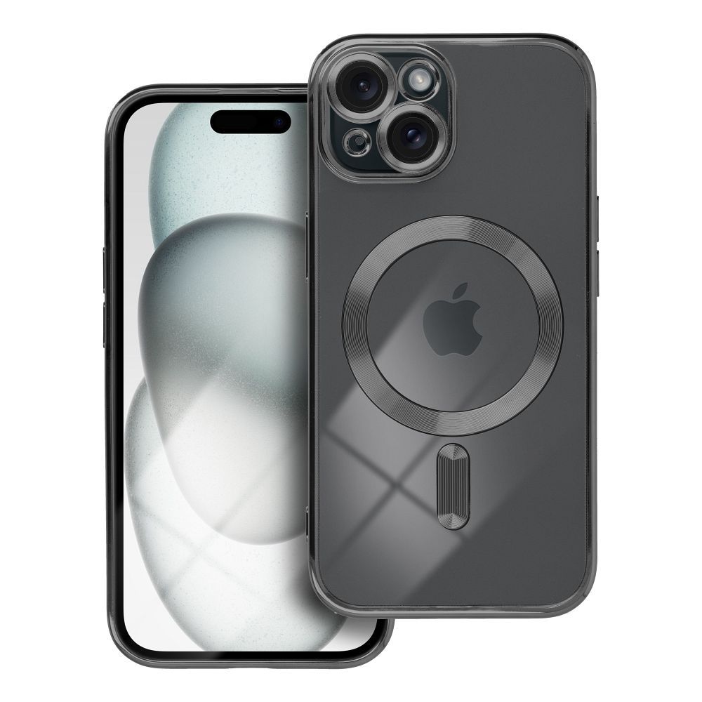 Aizsargvāciņš iPhone 15 – ELECTRO MAG compatible with MagSafe, melns