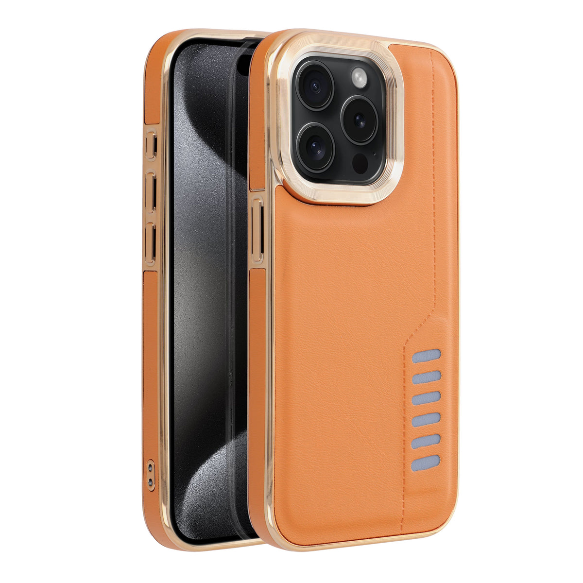 Aizsargvāciņš iPhone 15 Pro – MILANO, brūns