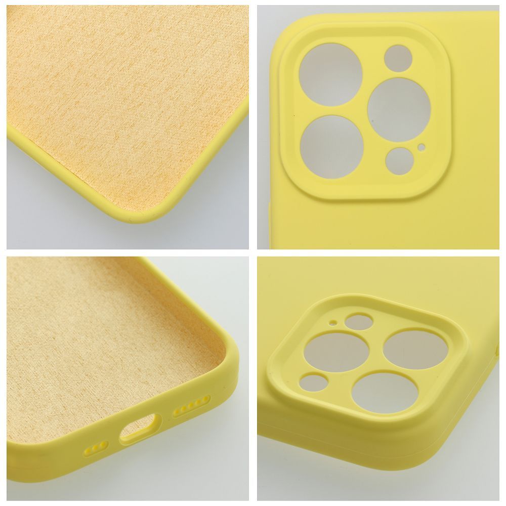 Aizsargvāciņš iPhone 16 Pro Max lemon – SILICONE 2mm — attēls 3