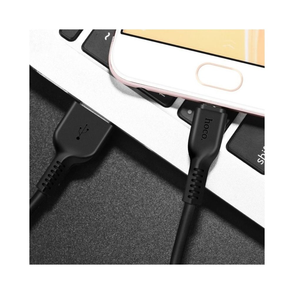 Kabelis HOCO cable USB A to Type C 2,4A X20 3 m black — attēls 2