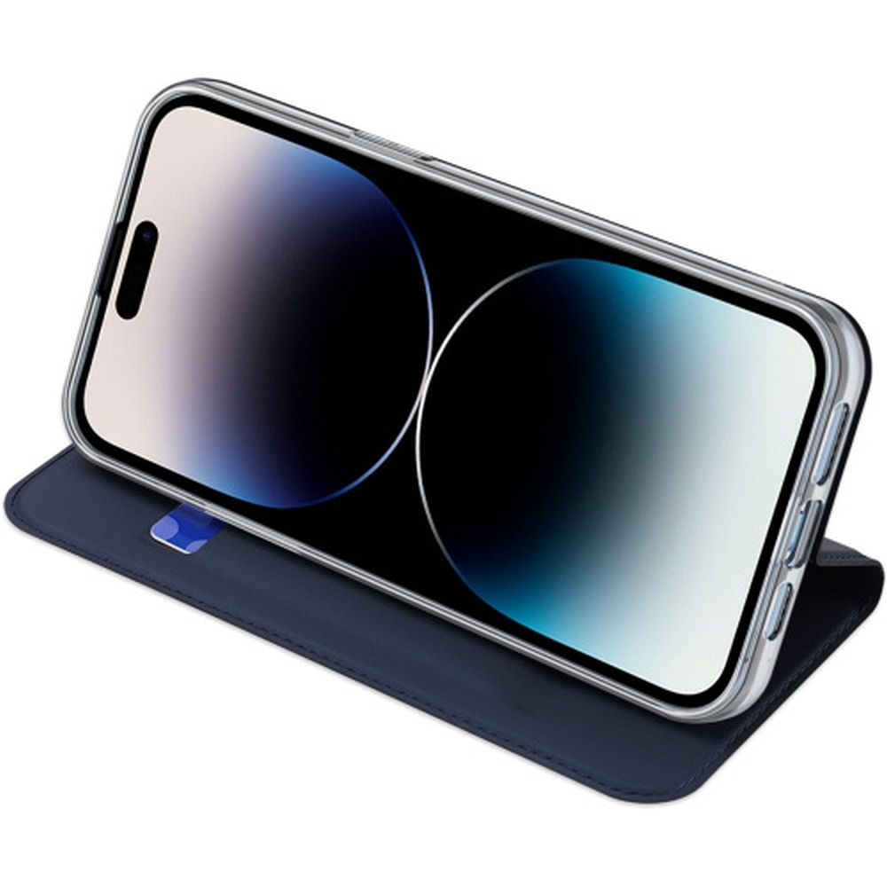 Aizsargvāciņš iPhone 15 Pro Max – DUX DUCIS wallet SKIN PRO, zils — attēls 4