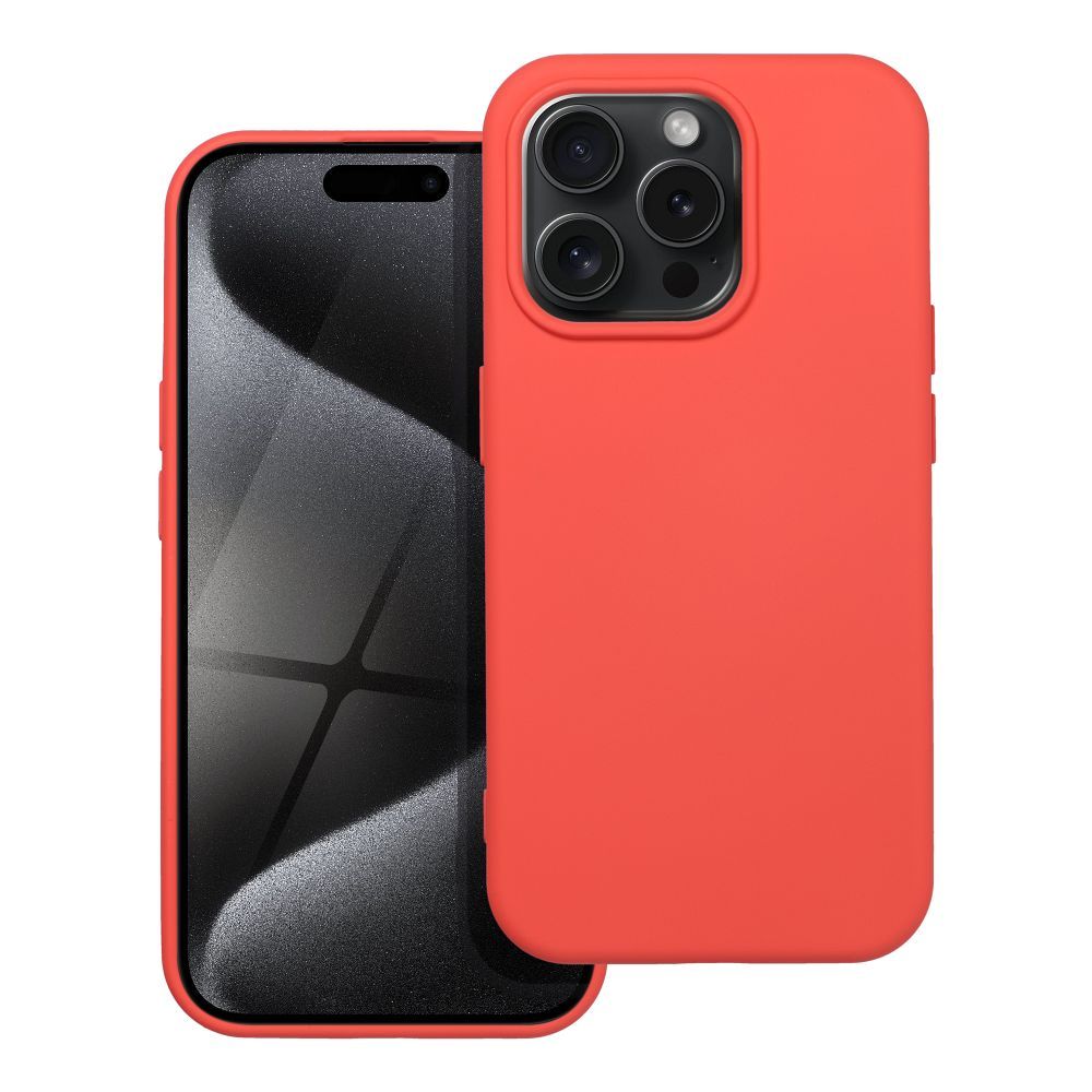 Aizsargvāciņš iPhone 15 Pro peach – SILICONE