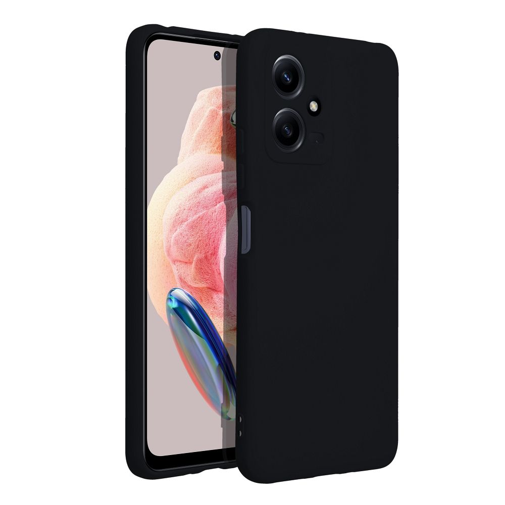 Aizsargvāciņš Xiaomi Redmi Note 12 5G – SILICONE, melns — attēls 2