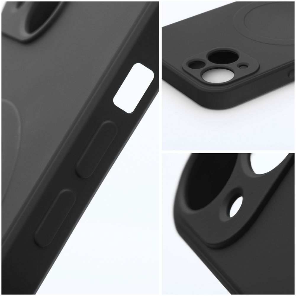 Silicone Mag Cover aizsargvāciņš Samsung S25 FE, melns