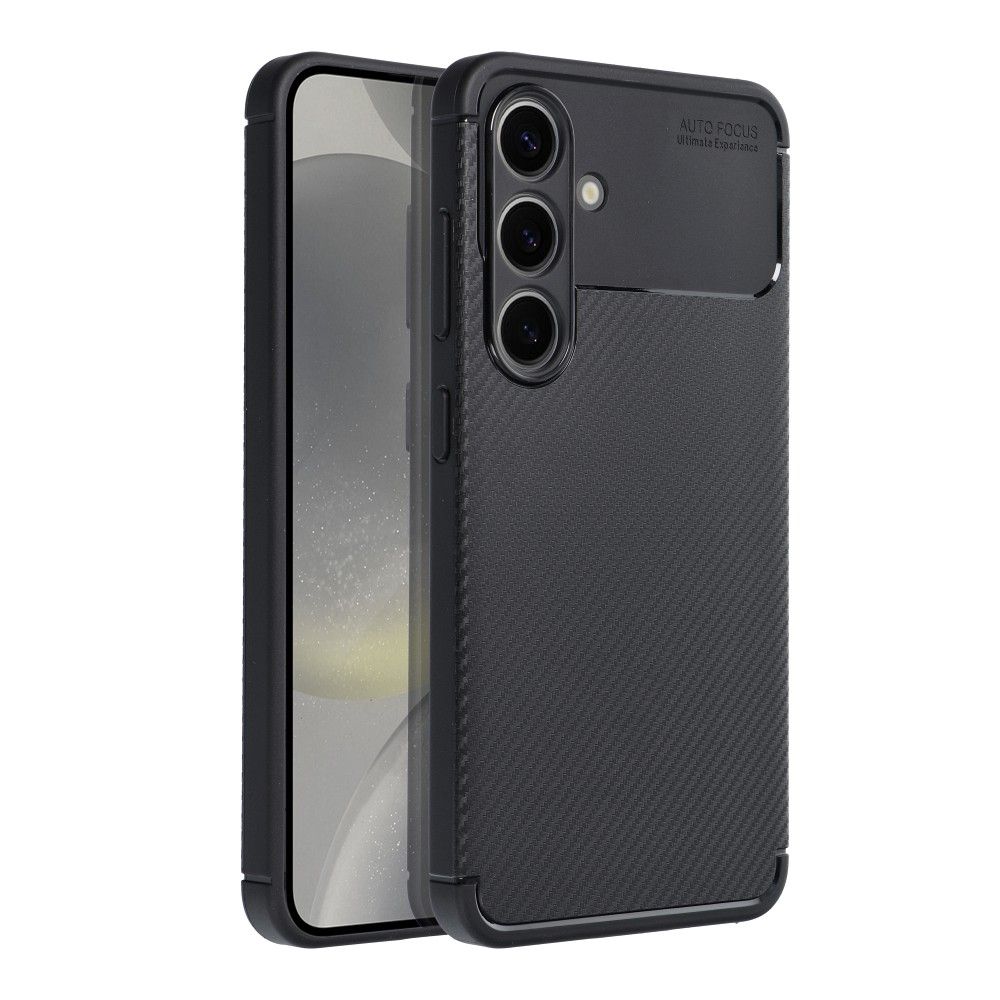 Aizsargvāciņš Samsung S24 – CARBON PREMIUM, melns