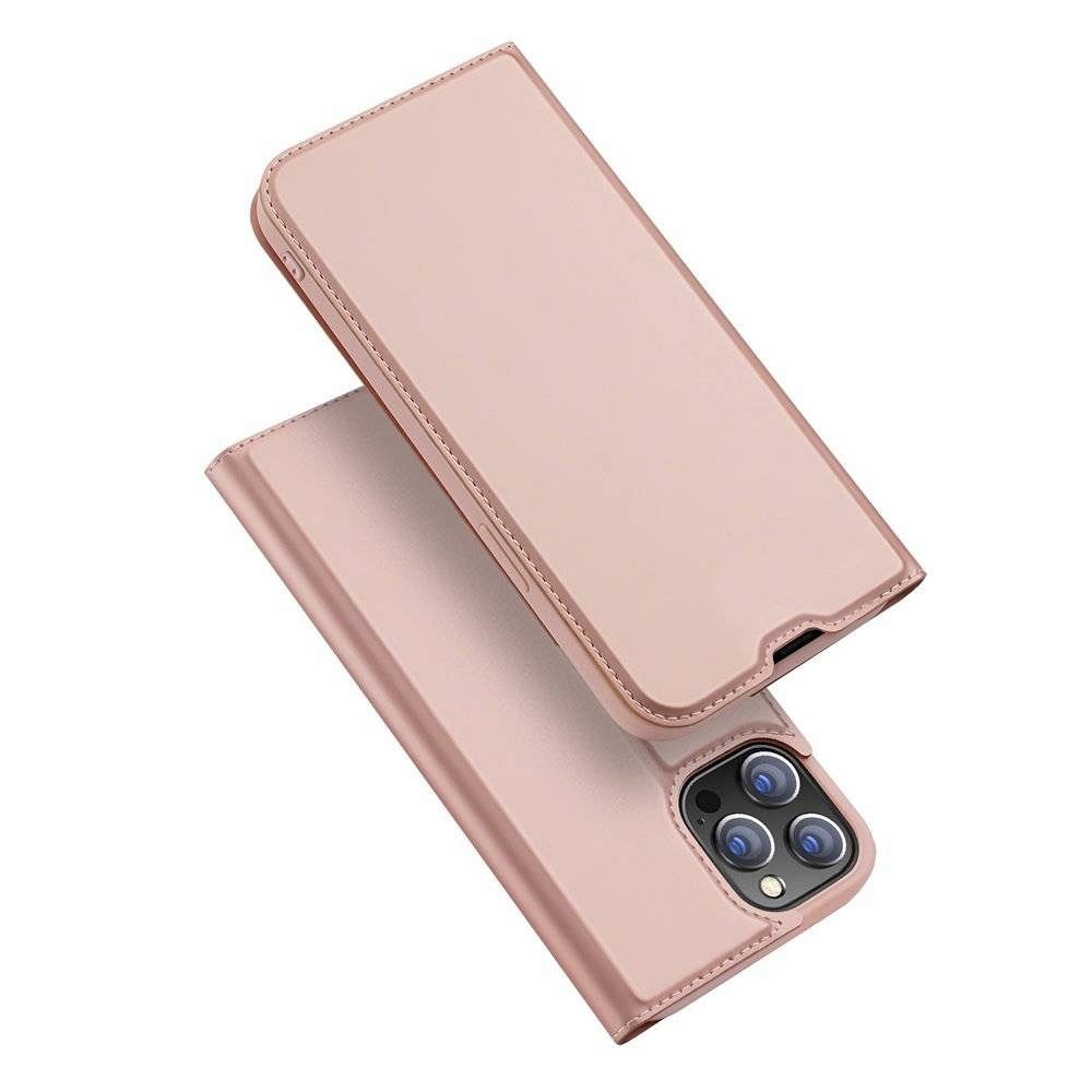 Aizsargvāciņš iPhone 13 Pro Max rose – DUX DUCIS wallet SKIN PRO
