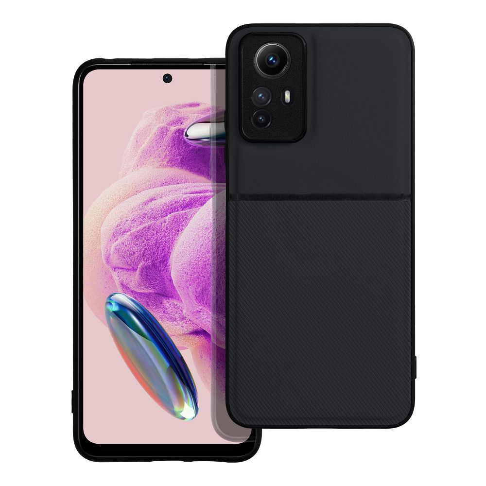 Aizsargvāciņš Xiaomi Redmi Note 12S – NOBLE, melns
