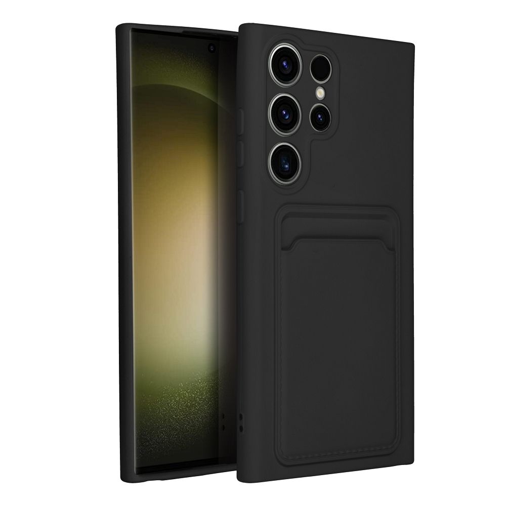 Aizsargvāciņš Samsung S23 Ultra – CARD, melns — attēls 2