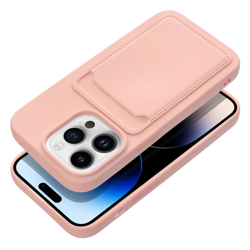 Aizsargvāciņš iPhone 14 Pro – CARD, rozā — attēls 3