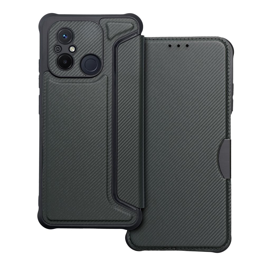 Aizsargvāciņš Xiaomi Redmi 12C – RAZOR, tumši zaļš