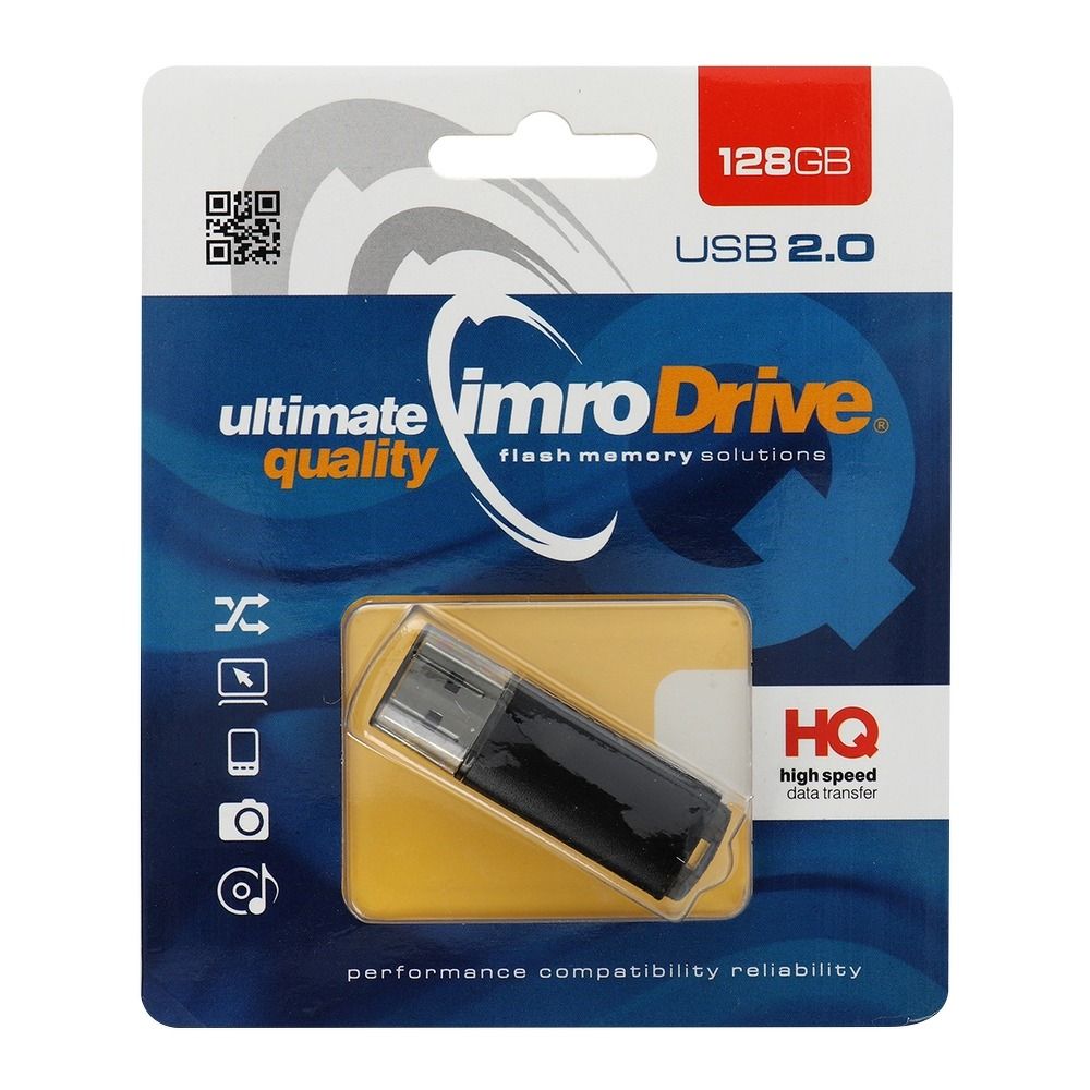 USB zibatmiņa IMRO pendrive BLACK 128GB USB2.0