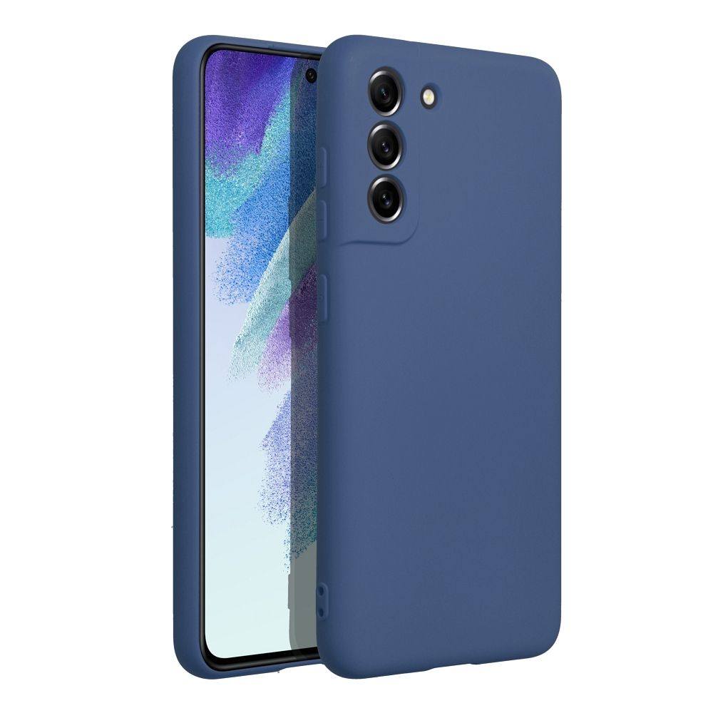 Aizsargvāciņš Samsung S21 FE – SILICONE, zils — attēls 2