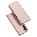 Aizsargvāciņš Samsung A15 5G rose – DUX DUCIS wallet SKIN PRO