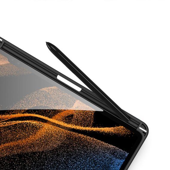Aizsargvāciņš Samsung Tab S9 Ultra – DUX DUCIS TOBY with pencil storage, melns — attēls 4