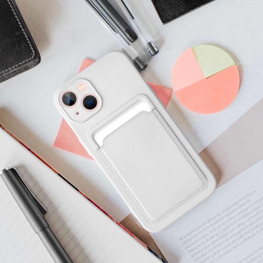 Aizsargvāciņš iPhone 16 Plus – CARD, balts — attēls 3