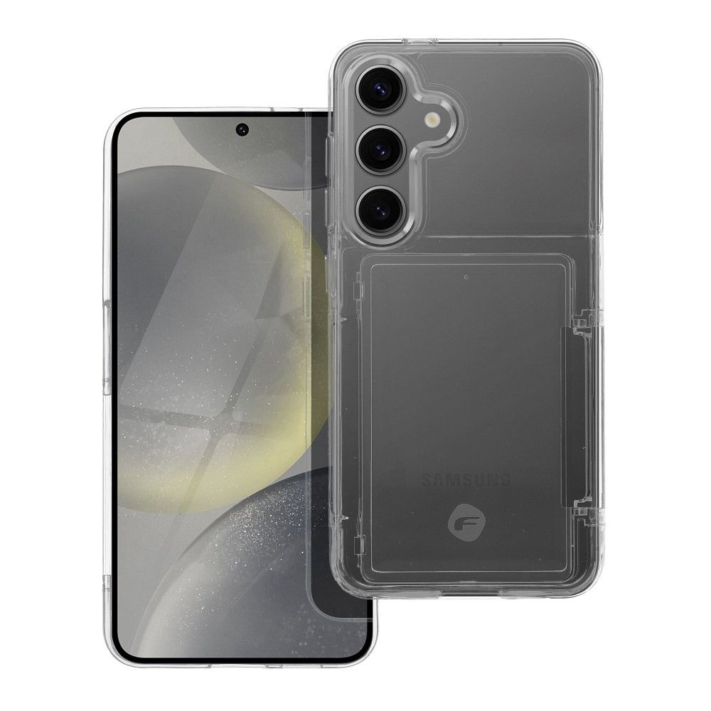 Aizsargvāciņš Samsung S24 – FORCELL F-PROTECT Crystal Pocket, caurspīdīgs