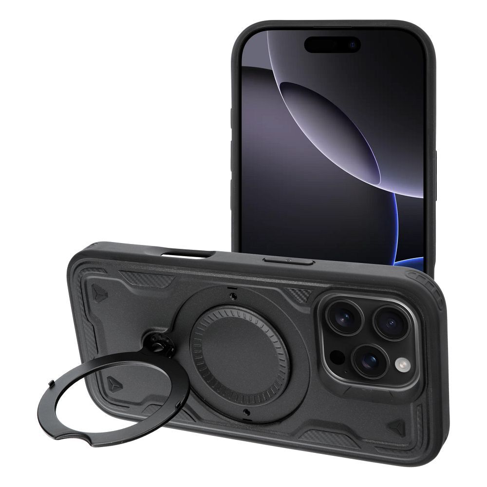 Frost Armor aizsargvāciņš iPhone 15, melns