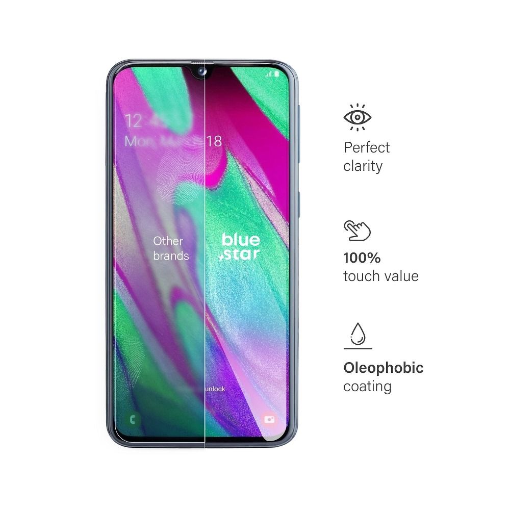 Aizsargstikls Samsung Galaxy A40 – Blue Star — attēls 4