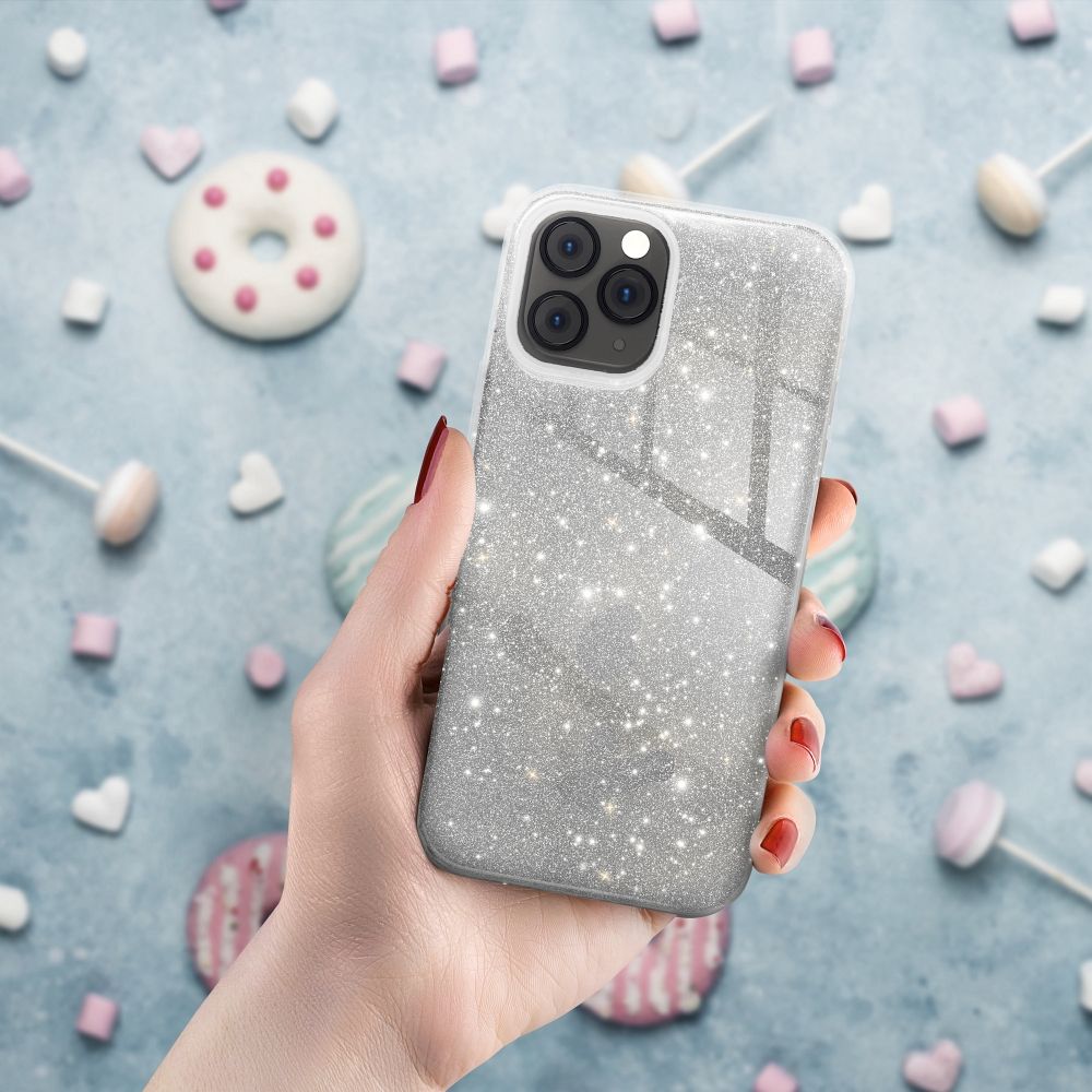 Aizsargvāciņš iPhone 14 Pro – SHINING, sudraba — attēls 3