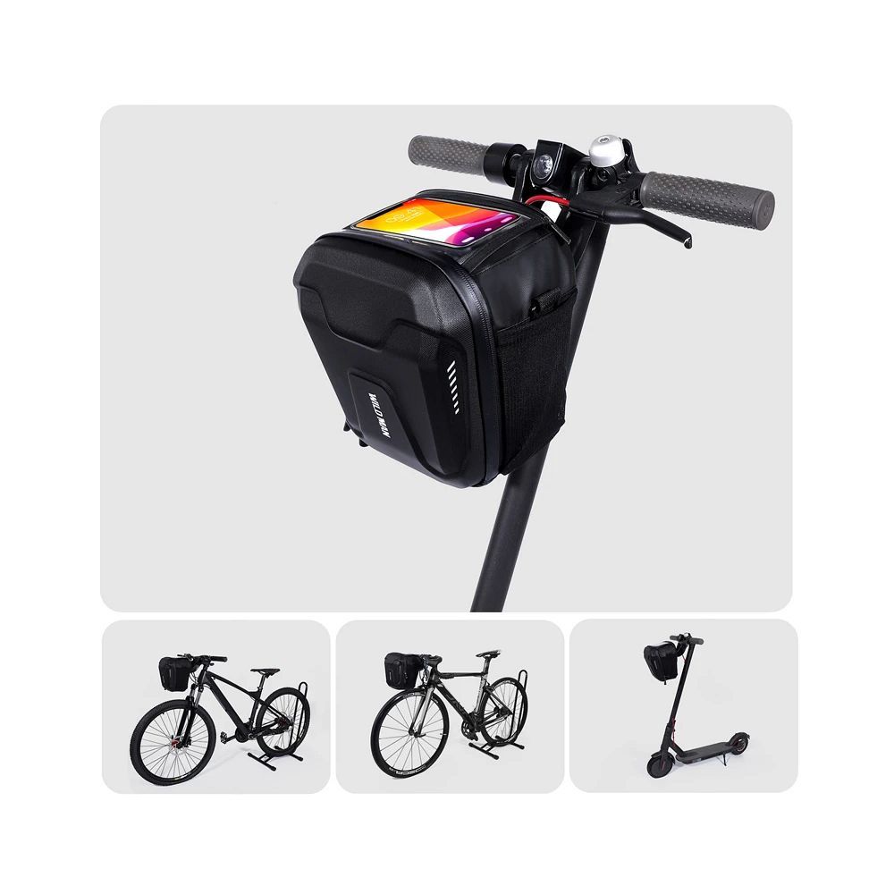 WILDMAN traveling bag for handlebars with zipper WILDMAN GS9 3L vlack — attēls 4