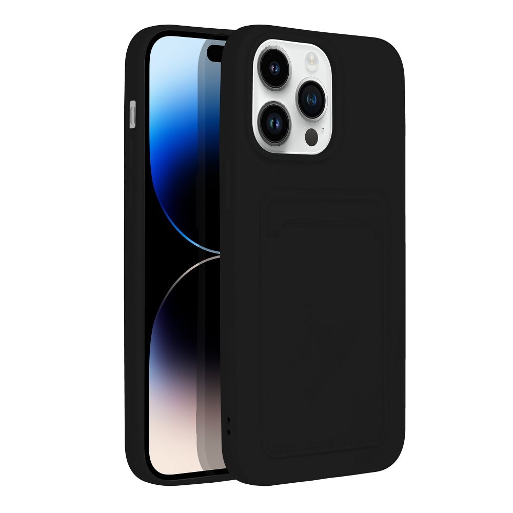 Aizsargvāciņš iPhone 14 Pro Max – CARD, melns — attēls 2