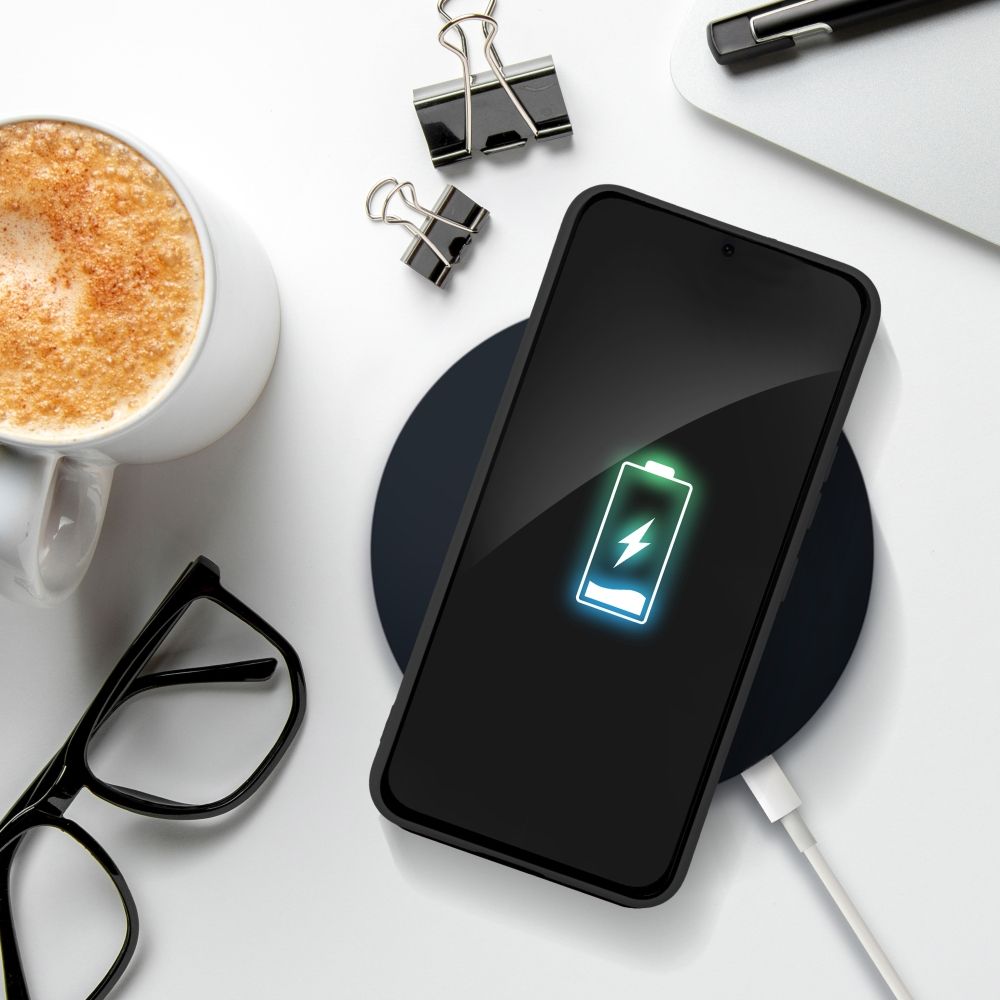 Aizsargvāciņš Samsung A55 5G – SOFT, melns — attēls 4