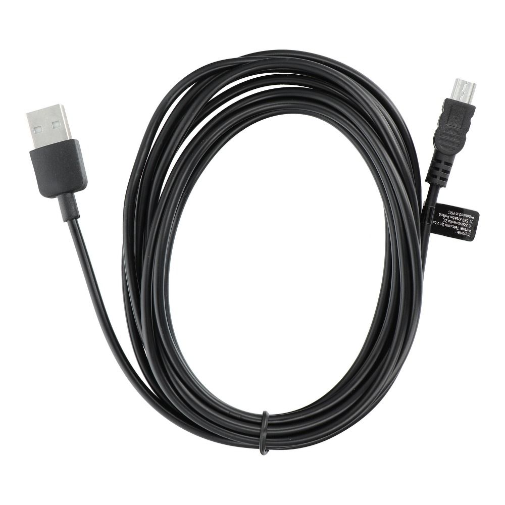 Kabelis Cable USB A to Mini USB (navi / camera) 3 m black — attēls 2