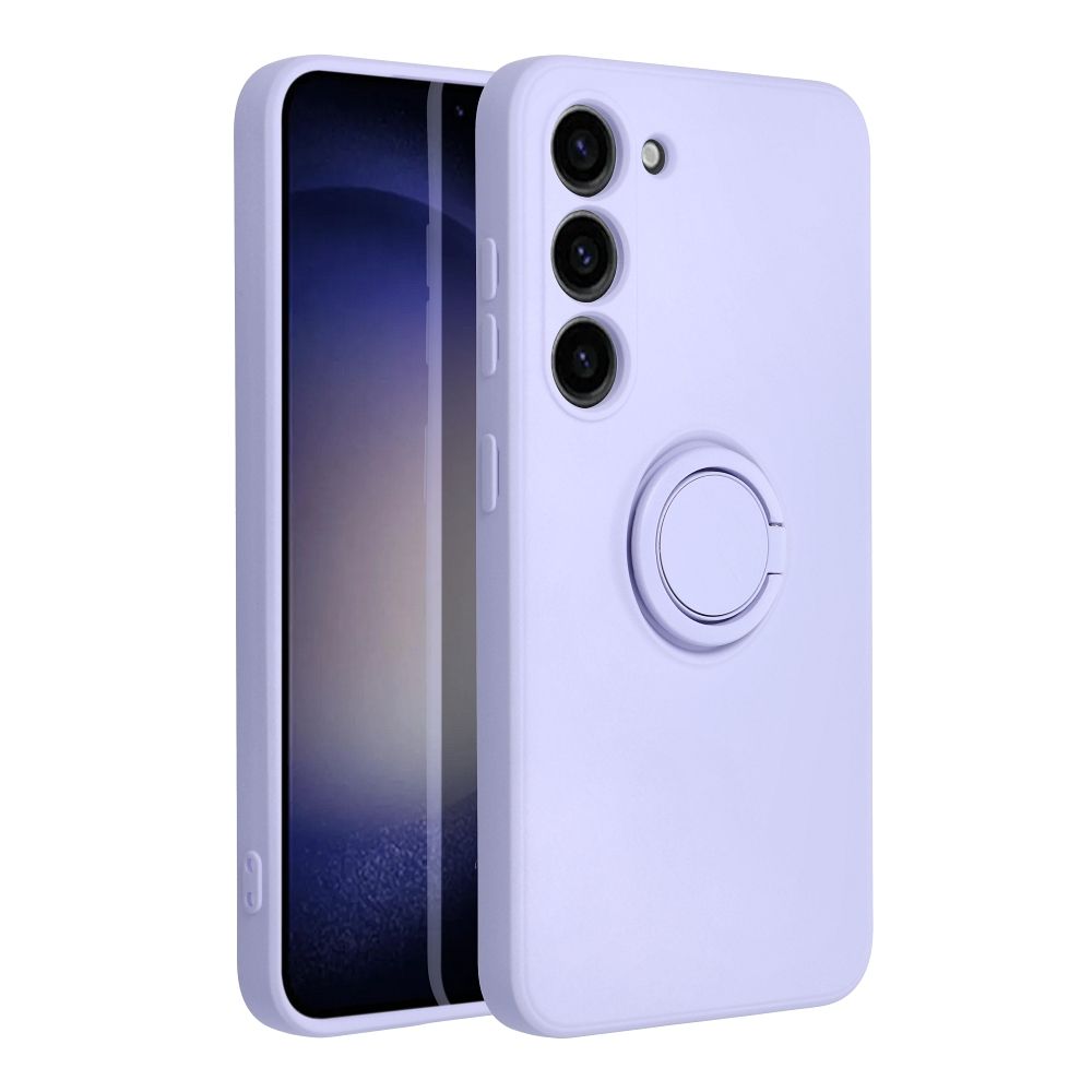 Aizsargvāciņš Samsung S23 – SILICONE RING, violets — attēls 2