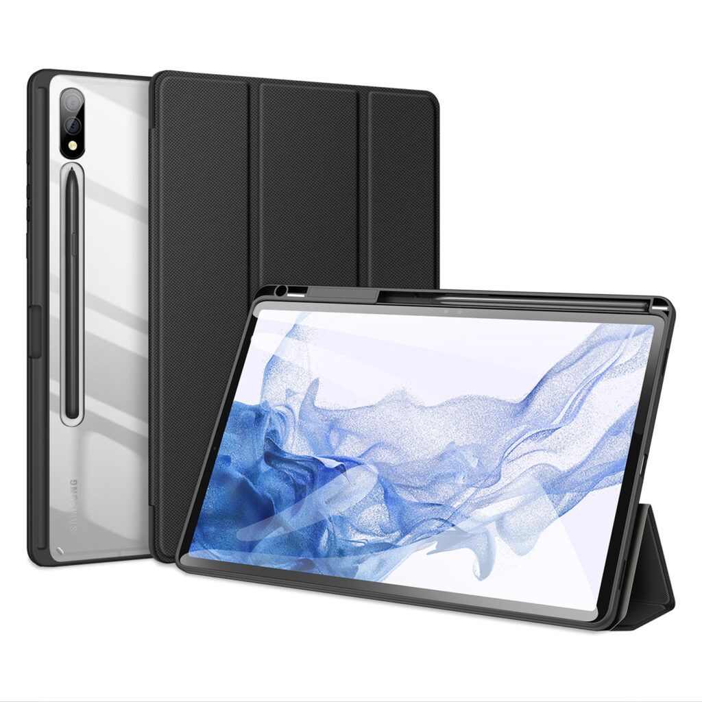 Aizsargvāciņš Samsung Tab S9 Plus – DUX DUCIS TOBY with pencil storage, melns