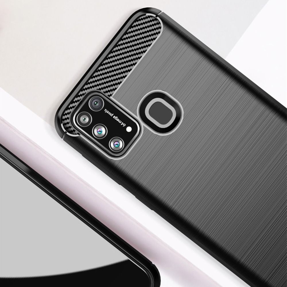 Aizsargvāciņš Samsung M31 – CARBON, melns — attēls 3