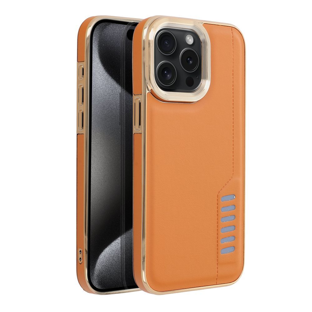 Aizsargvāciņš iPhone 15 Pro Max – MILANO, brūns — attēls 2