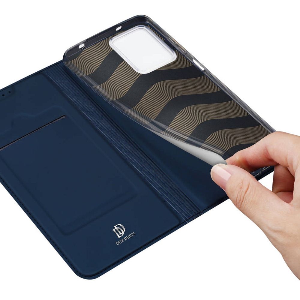 Aizsargvāciņš Redmi Note 12 4G – DUX DUCIS Skin Pro - Smooth Leather, zils — attēls 4