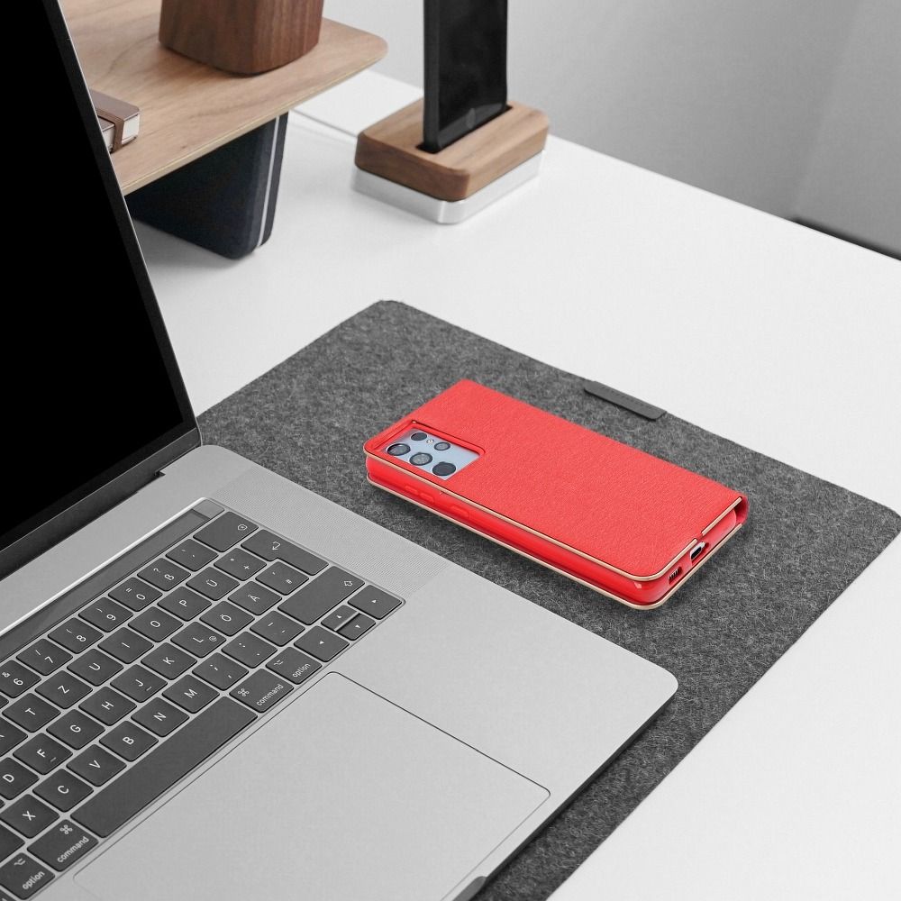 Aizsargvāciņš Xiaomi Redmi NOTE 10 Pro – LUNA Gold, sarkans — attēls 4