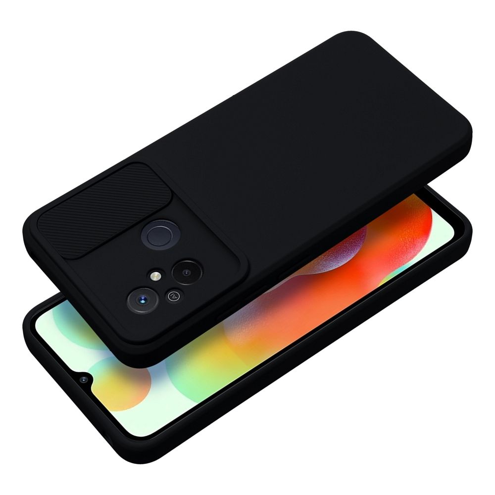 Aizsargvāciņš Xiaomi Redmi 12C – SLIDE, melns — attēls 3