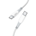 Kabelis HOCO cable Type C to Type C PD 3A 60W X70 1 m white