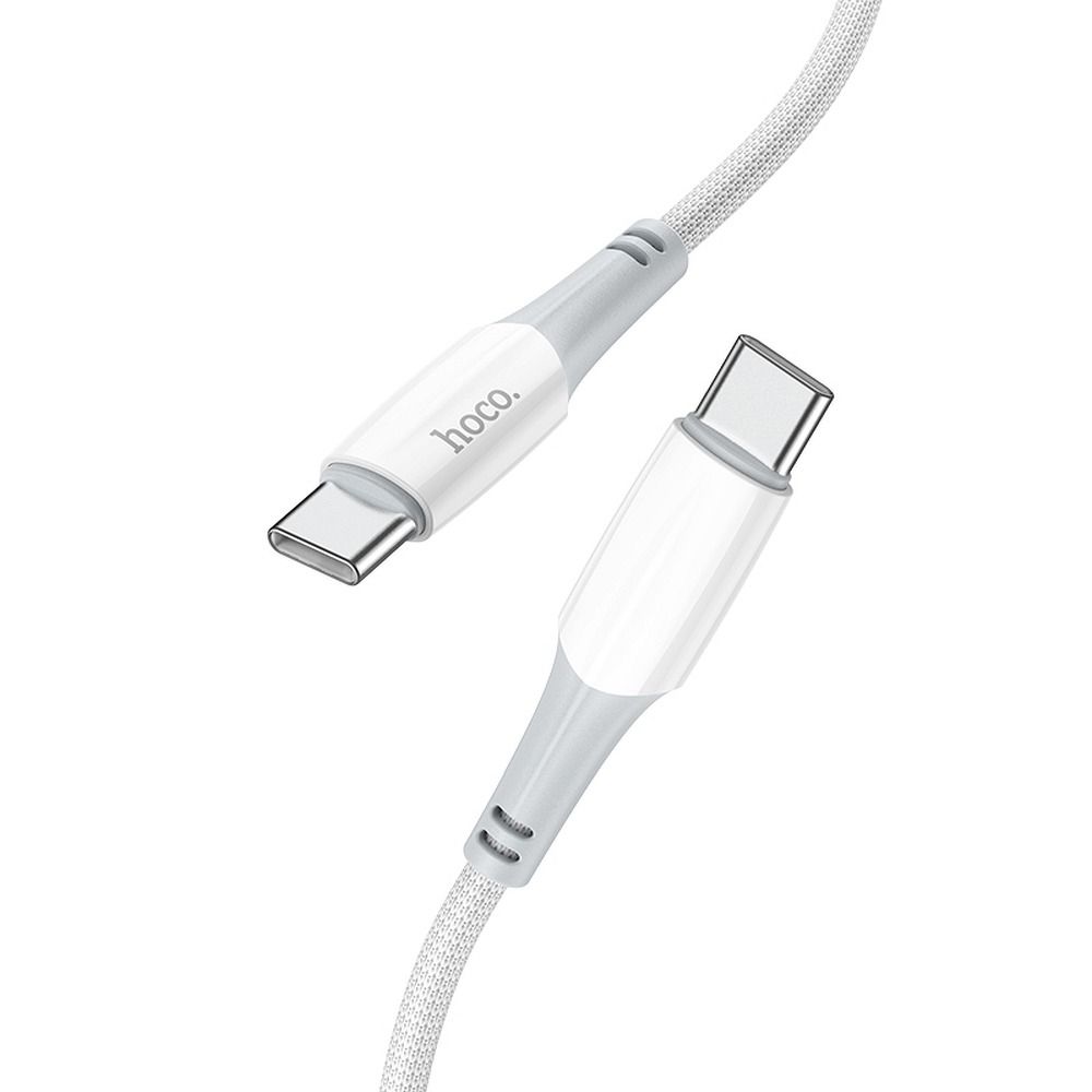 Kabelis HOCO cable Type C to Type C PD 3A 60W X70 1 m white