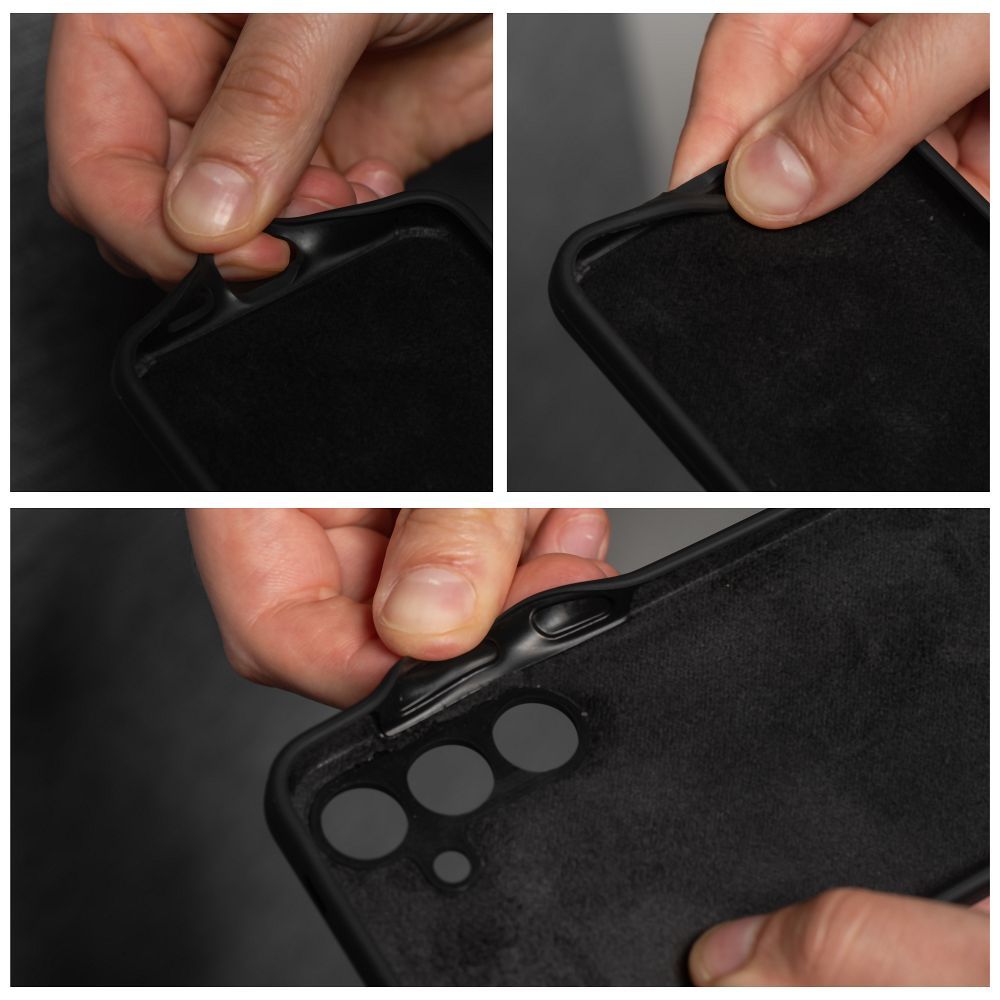 Aizsargvāciņš Xiaomi REDMI A3 4G – SILICONE 2mm, melns — attēls 4