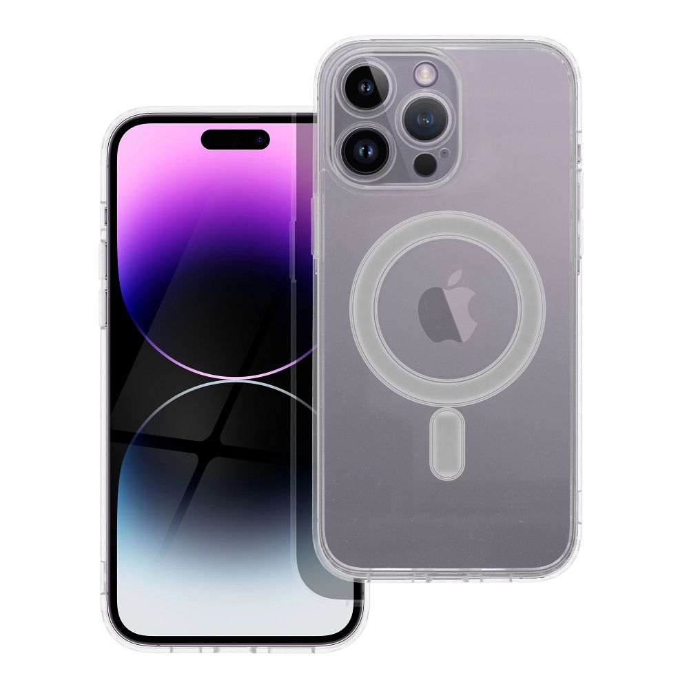 Aizsargvāciņš iPhone 14 Pro Max – CLEAR MAG with camera protection compatible with MagSafe, caurspīdīgs
