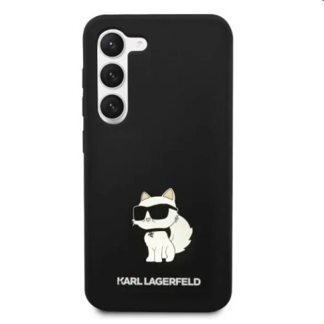 Karl Lagerfeld Silicone Choupette vāciņš Samsung Galaxy S23, melns — 1