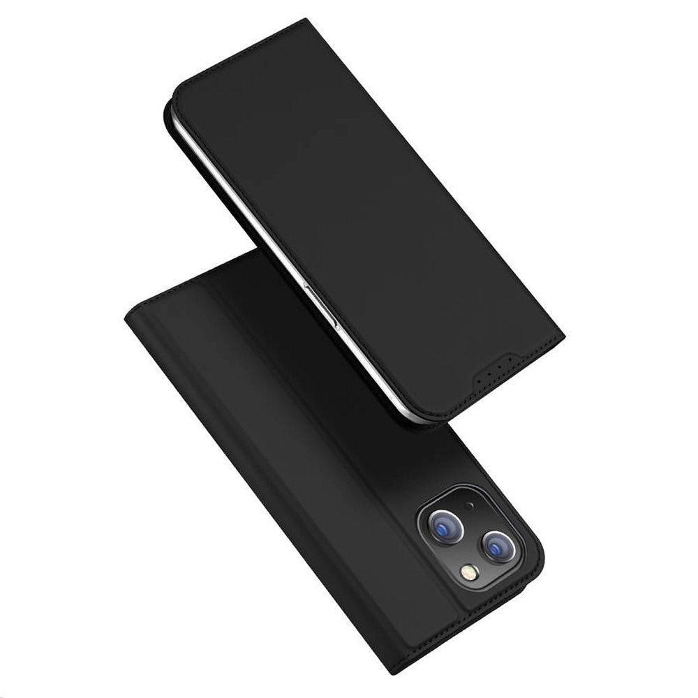 Aizsargvāciņš iPhone 15 – DUX DUCIS wallet SKIN PRO, melns