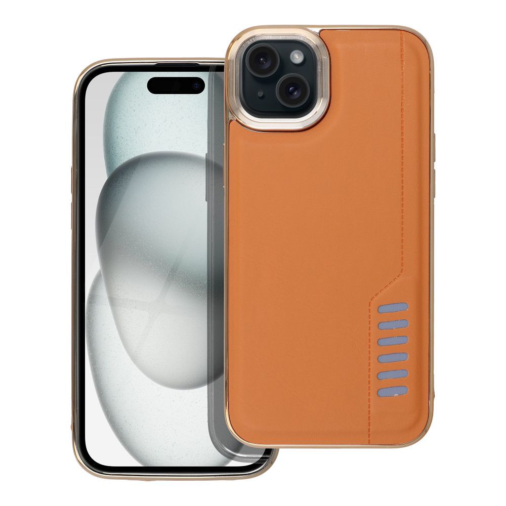 Aizsargvāciņš iPhone 15 Plus – MILANO, brūns