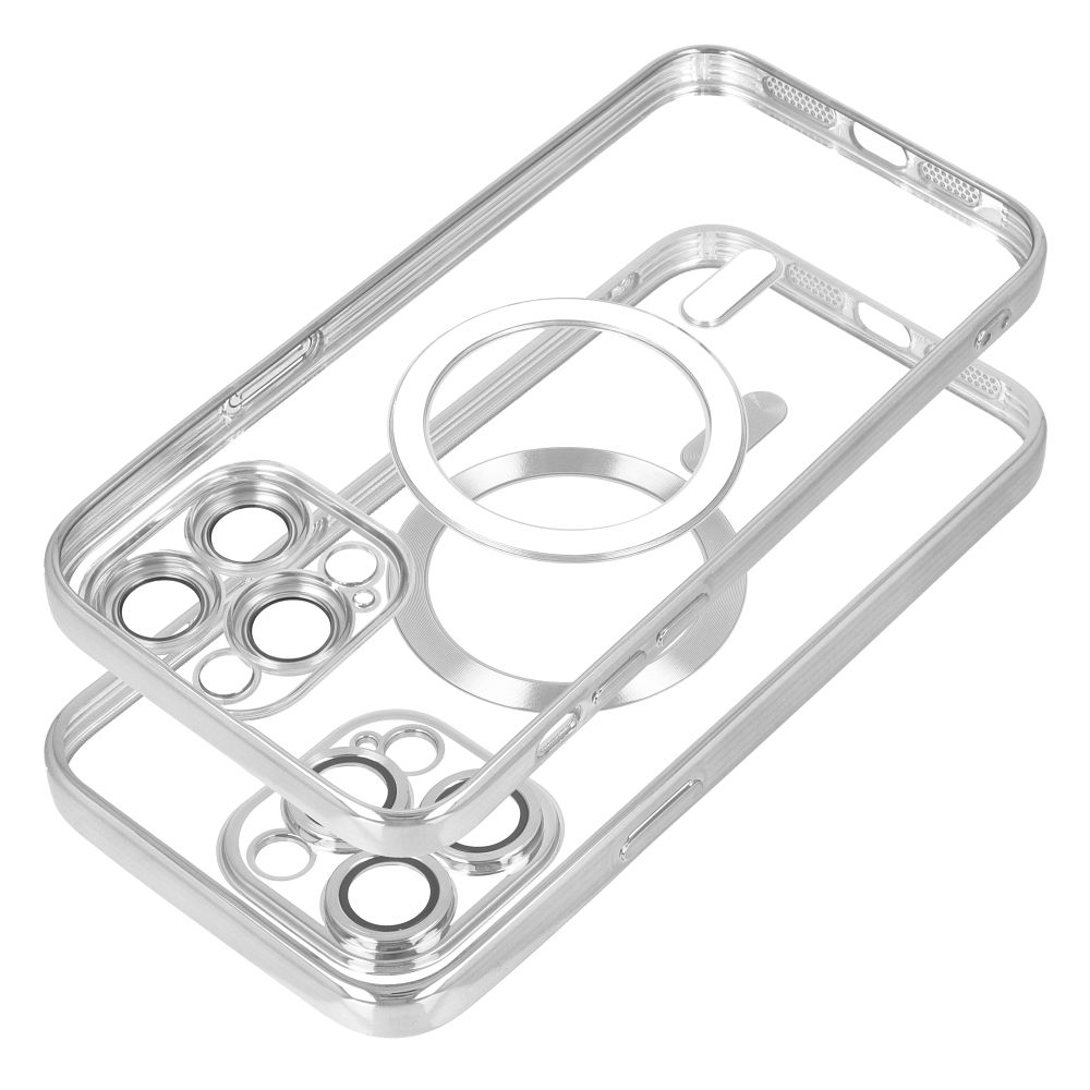 Aizsargvāciņš Samsung S24 – ELECTRO MAG compatible with MagSafe, sudraba — attēls 2