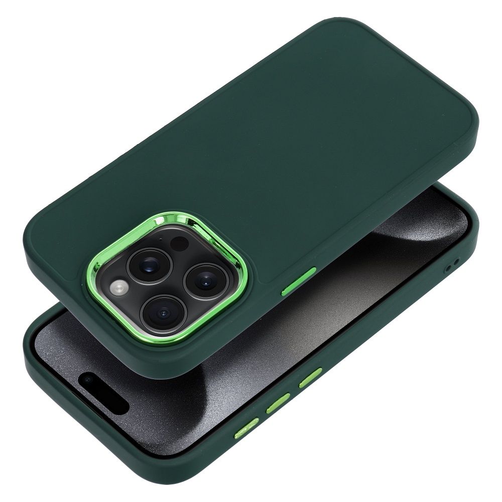 Aizsargvāciņš iPhone 15 Pro – FRAME, zaļš — attēls 3