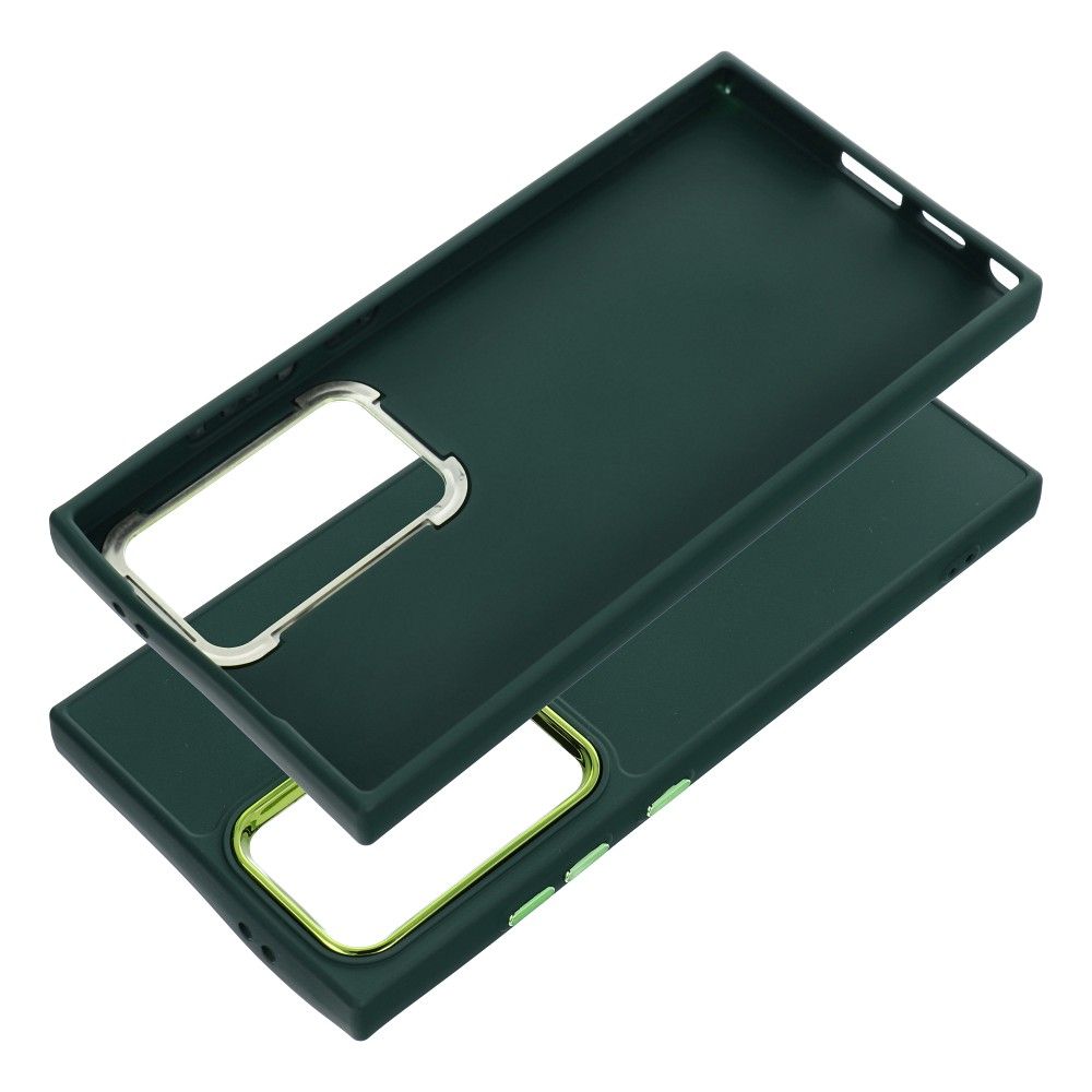 Aizsargvāciņš Samsung S24 Ultra – FRAME, zaļš — attēls 3