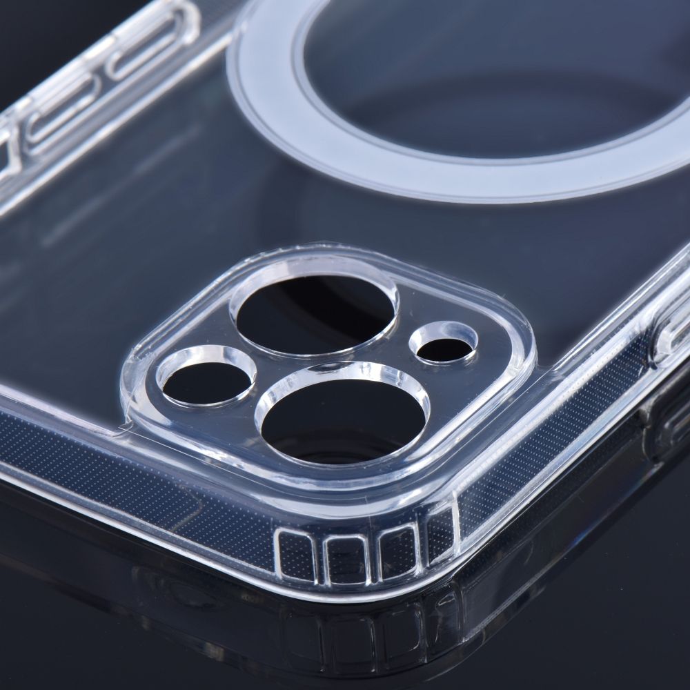 Aizsargvāciņš iPhone 14 Pro Max – CLEAR MAG with camera protection compatible with MagSafe, caurspīdīgs — attēls 3