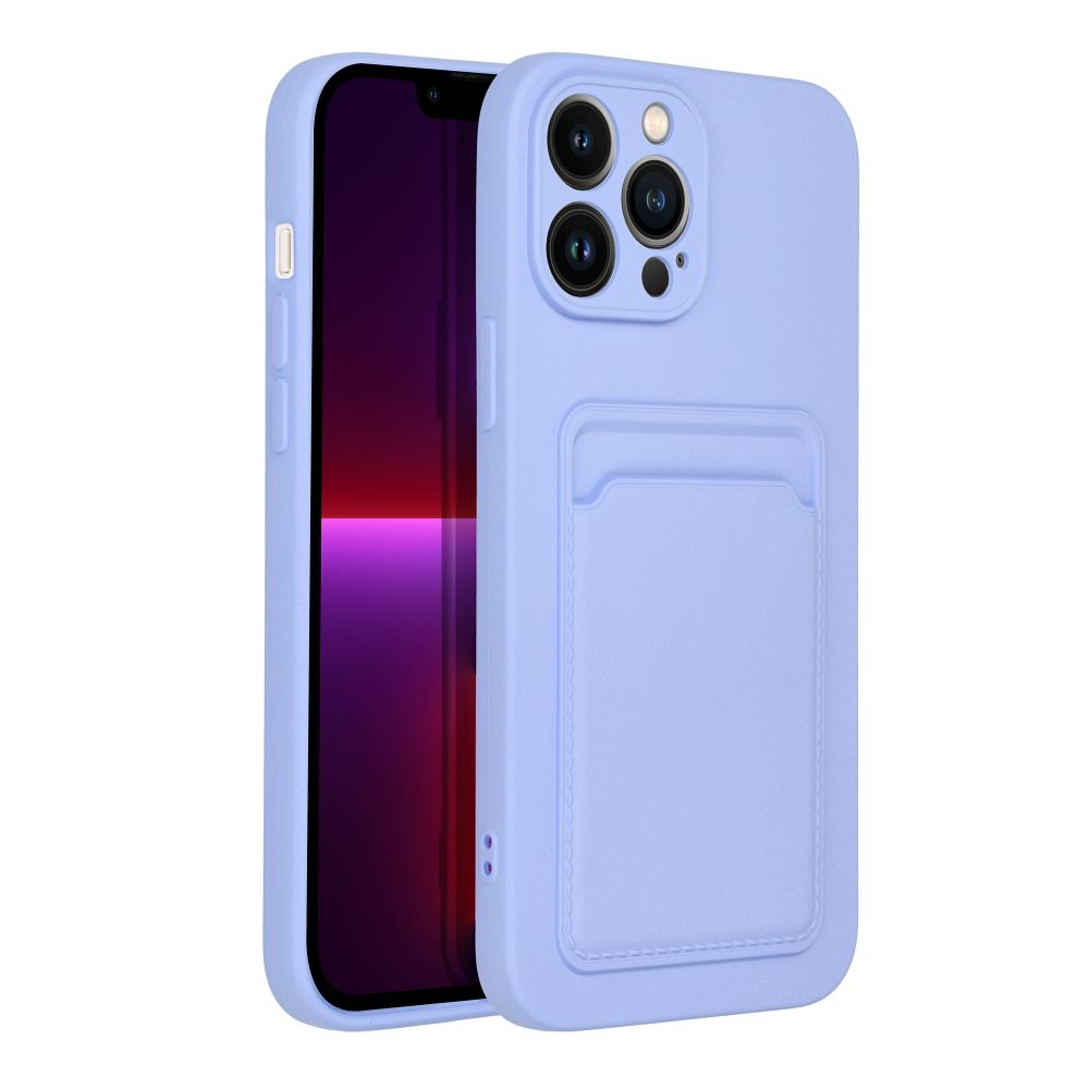 Aizsargvāciņš iPhone 13 Pro Max – CARD, violets — attēls 2