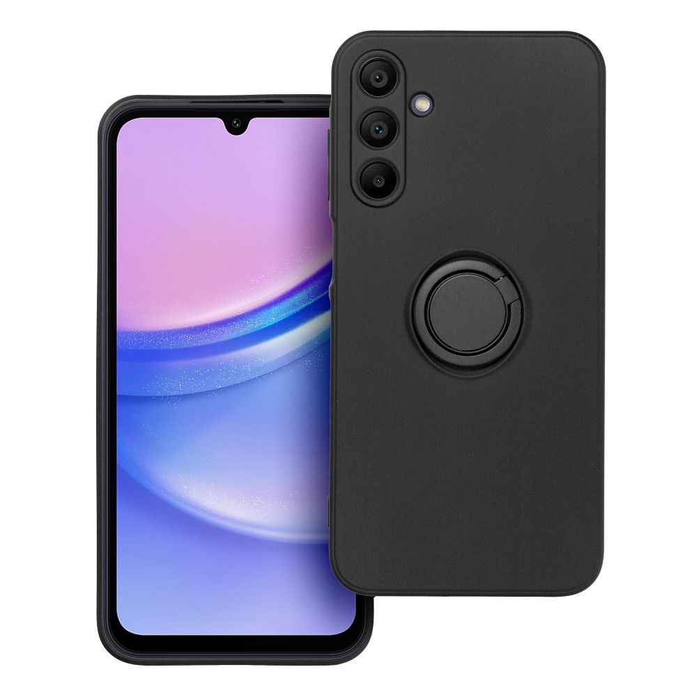 Aizsargvāciņš Samsung A15 5G / A15 4G – SILICONE RING, melns — attēls 2