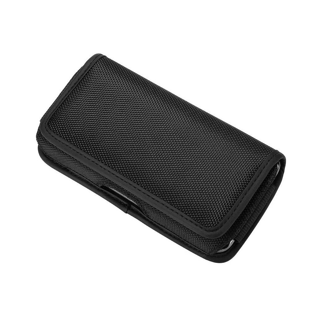 Aizsargvāciņš iPhone 11 / 11 PRO / 12 / 12 PRO / 13 / 13 PRO / Samsung A10 / A41 / A50 / A51 / HUAWEI P30 LITE / P40 / P8 / P9 LITE – Horizontal universal OXFORD model 3, melns — attēls 3