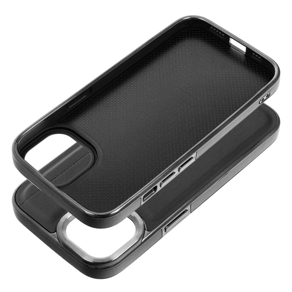 Aizsargvāciņš iPhone 15 – MILANO, melns — attēls 3